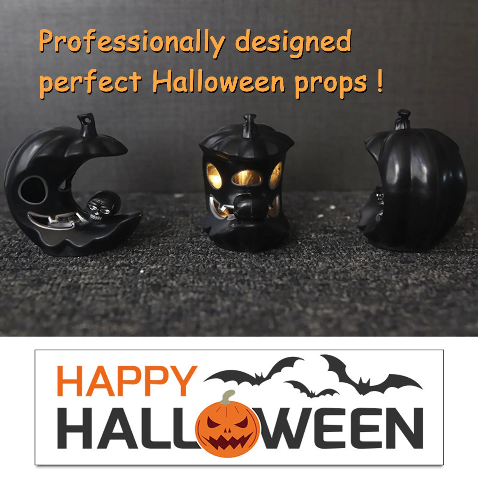 Хэллоуин свеча свет реквизит страшный череп светящийся Тыква фонарь