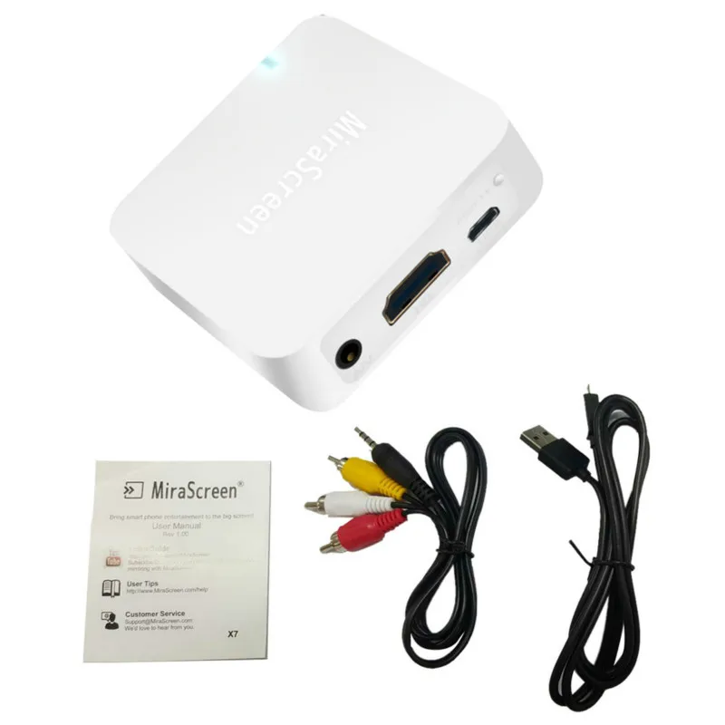 Автомобильный ТВ приемник MiraScreen X7 G2 беспроводной Wi Fi HDMI совместимый дисплей Miracast