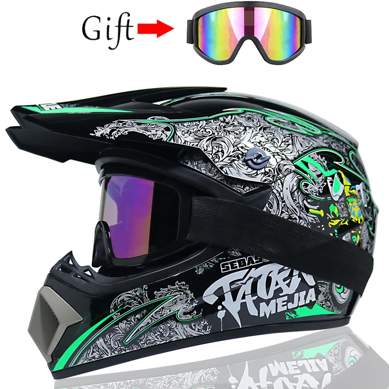 

Motorcycle Full Face Helmets Motocross Off Road Racing Helmet Motorbike ATV Dirt Bike Racing Capacete Moto fast ship