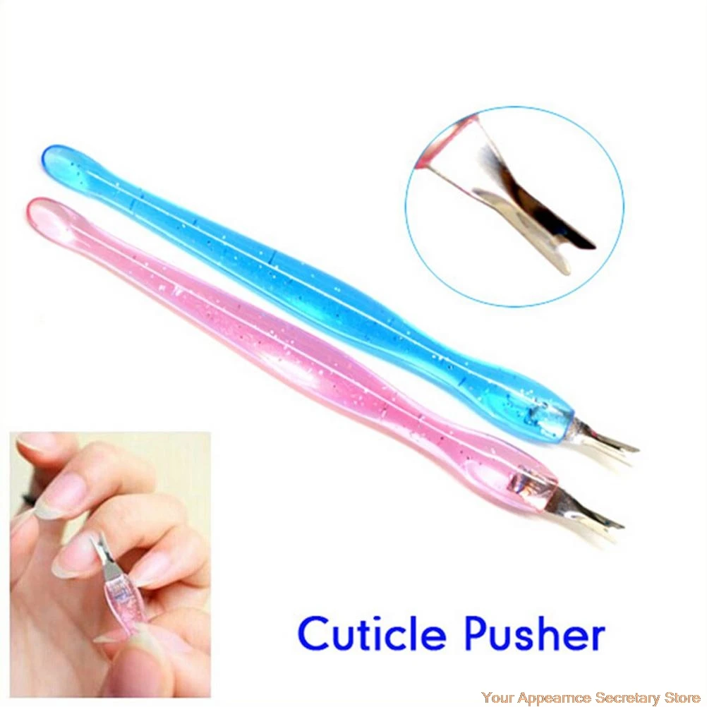 

Cosmetic Nail Art Tool 12Pcs Dead Skin Fork Trimmer Peeling Knife Cuticle Remover Salon Cuticle Pusher Random Color