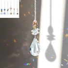 Хрустальная люстра сделай сам для ловли солнца, подвеска в виде шара, призмы, Радужный Каскадный подвесной светильник в виде чакры для декора