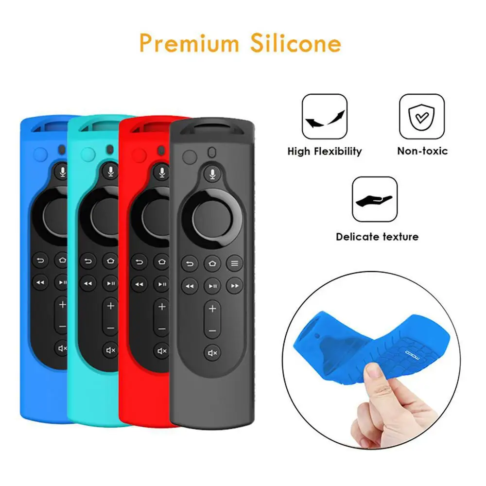 Soft Silicone Case for Amazon Fire TV Stick 4K Remote Control Non-slip Dustproof Protective Cover | Электроника