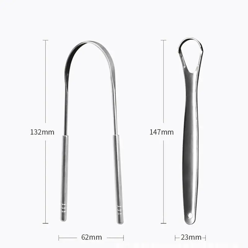 2 X скребок для чистки языка из нержавеющей стали уход за зубами гигиена полости