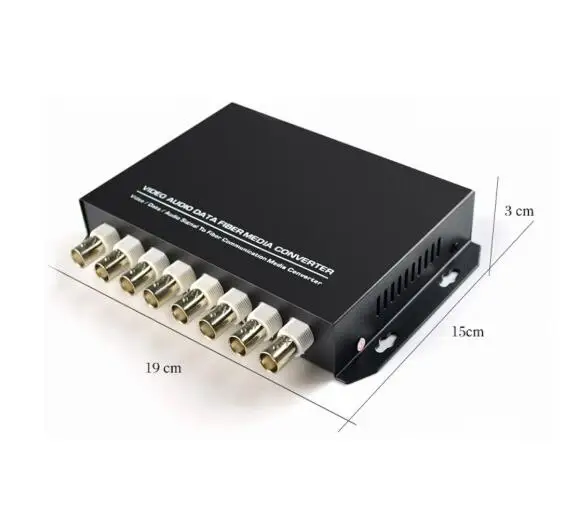 Free Shipping 8 Channel Analog Video Optical Fiber Media Converter Transmitter Receiver for Security System CCTV Cameras | Мобильные