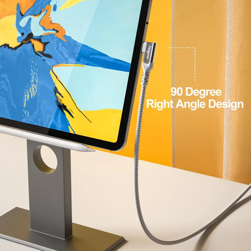 Fasgear-Cable USB tipo C para tel&eacute;fono m&oacute;vil Xiaomi, accesorio PD de 100W, 10Gbps, 5A, cargador de USB-C de carga r&aacute;pida 3M-4