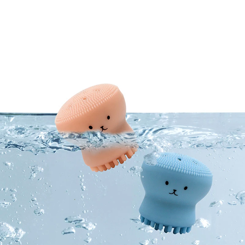 Осьминог Форма силиконовая щетка для чистки лица глубокой очистки угрей поры