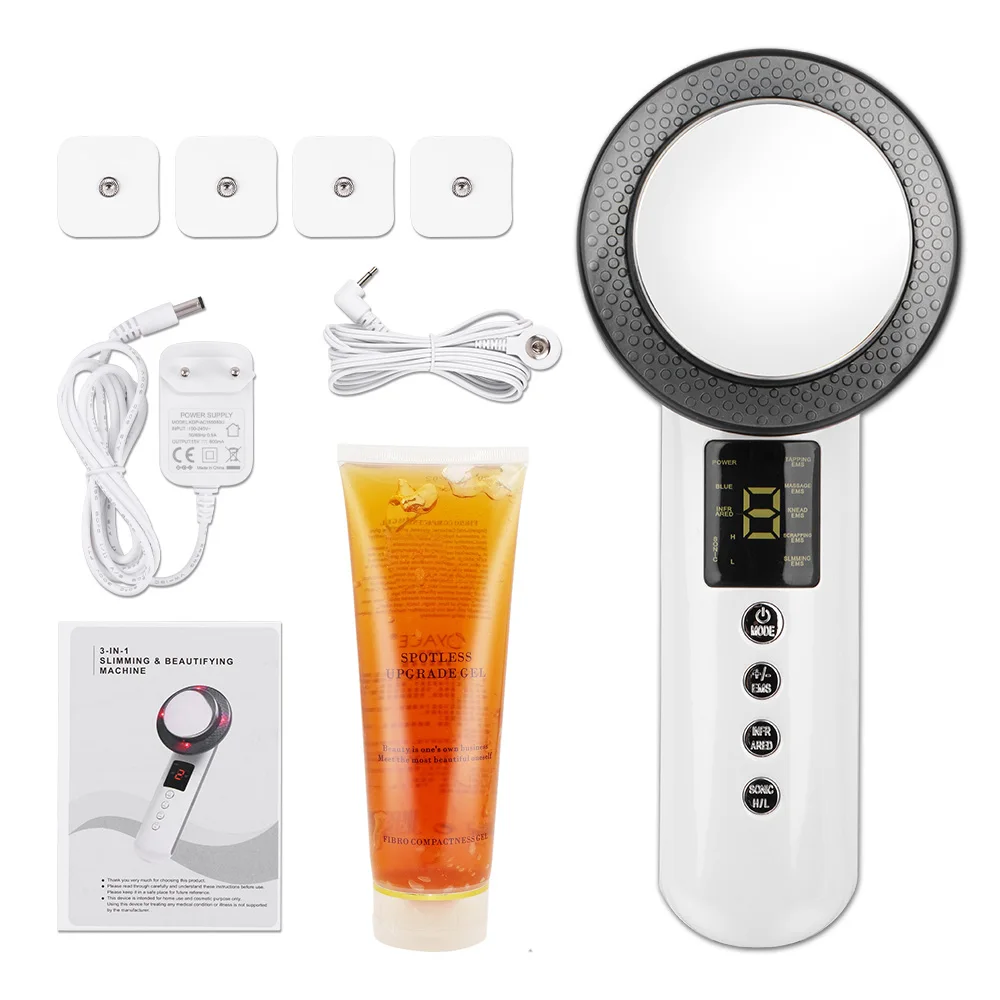 

EMS Ultrasonic Cavitation Fat Burner Body Slimming Massager Infrared Cellulite Weight Loss Face Lift Beauty Devices Slimming Gel