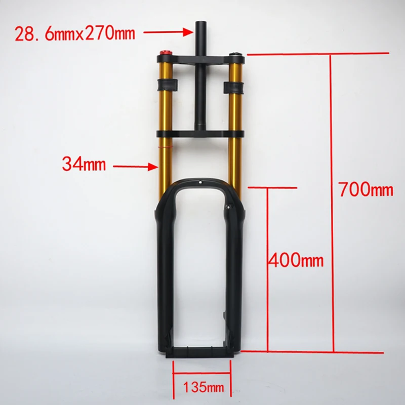 Mountain bike fork 26/27.5/29er Double Shoulder Air Resilient Oil Damping For Disc Brake Suspension Fork Bicycle Accessory | Спорт и