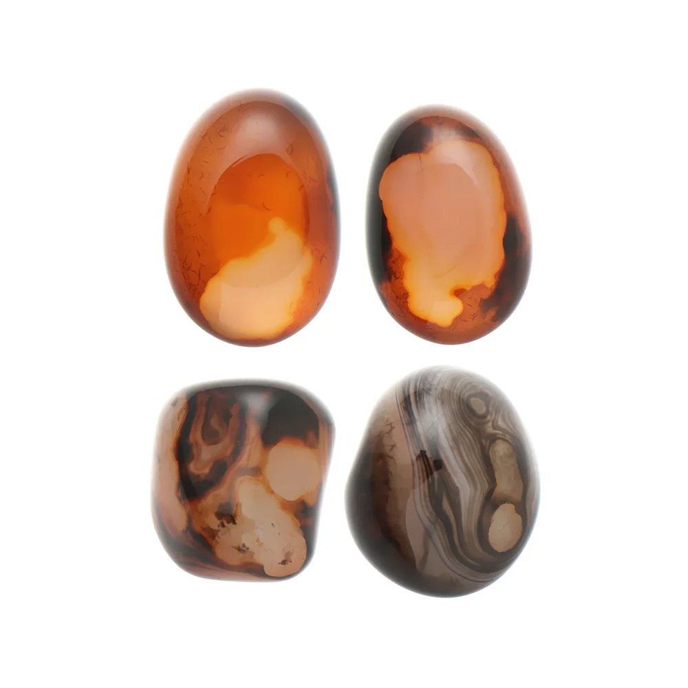 1 шт. сырья драгоценных камней Мадагаскар полосчатый Агат удачи с украшением в