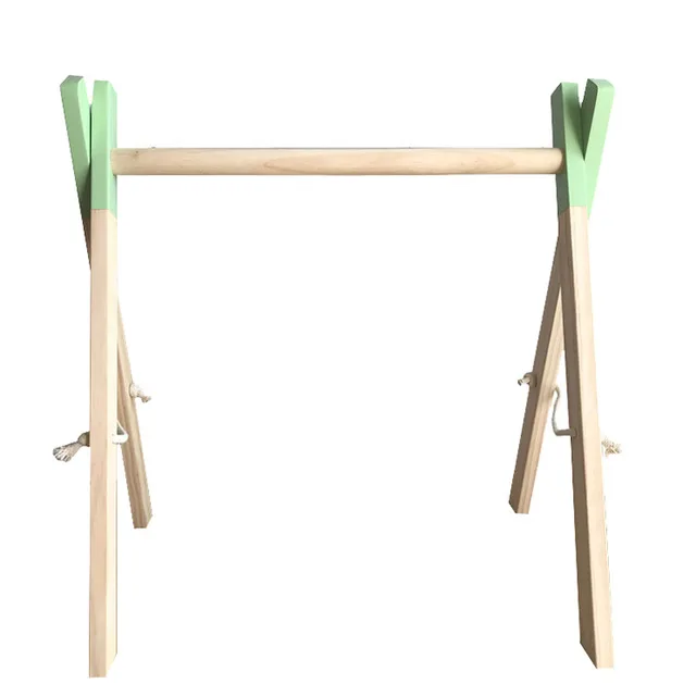 green without toy Детская Спортивная игрушка для занятий в скандинавском стиле, декор для детской комнаты, игрушка для занятий в тренажерном зале, деревянная детская сенсорная игрушка, подарок, Аксессуары для младенцев, реквизит для фотосъемки - Цвет: green without toy