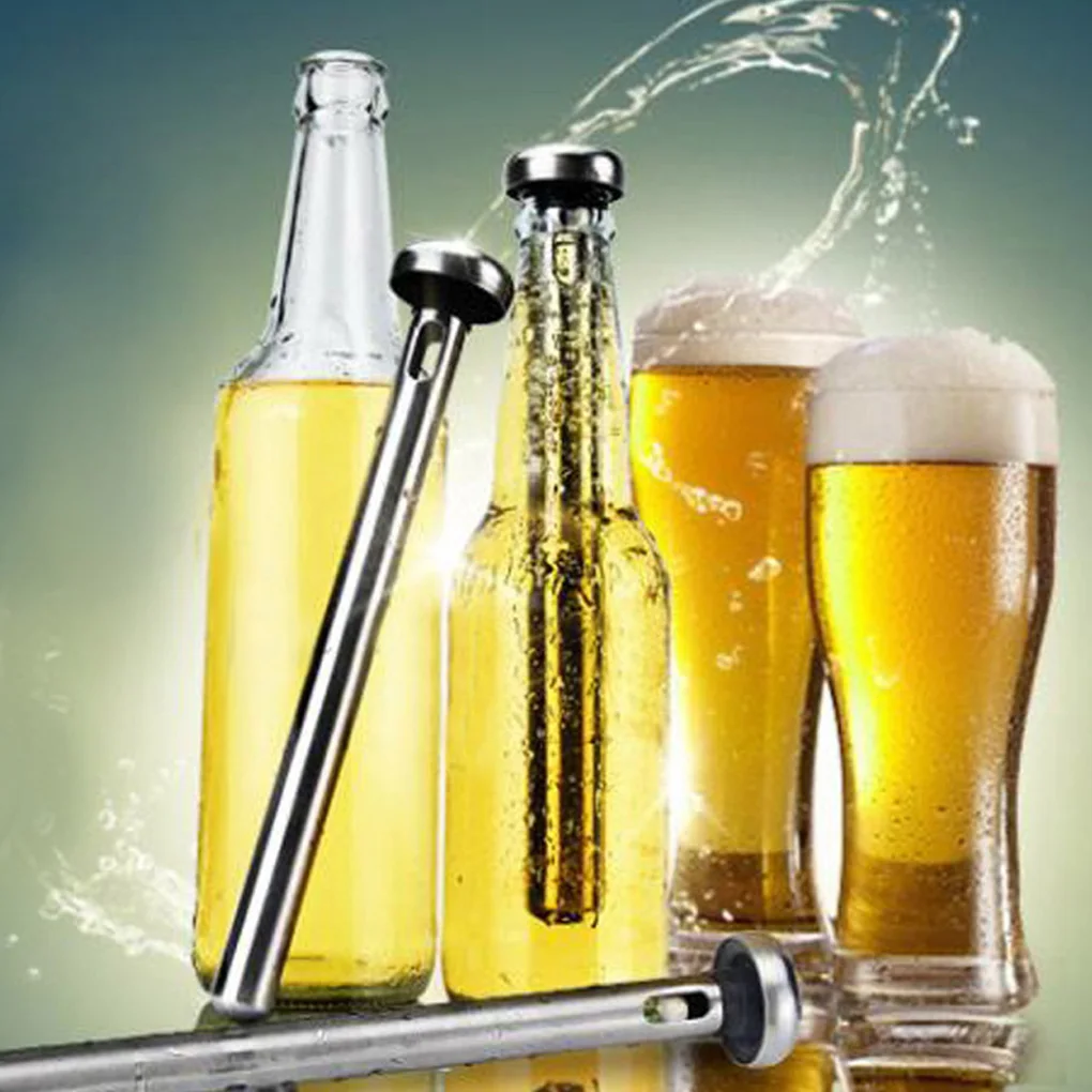 Stainless Steel Beer Cooler Portable Cooling Wine Stick Ice Cold Beverage Chiller For Kitchen Tools 1pcs | Дом и сад