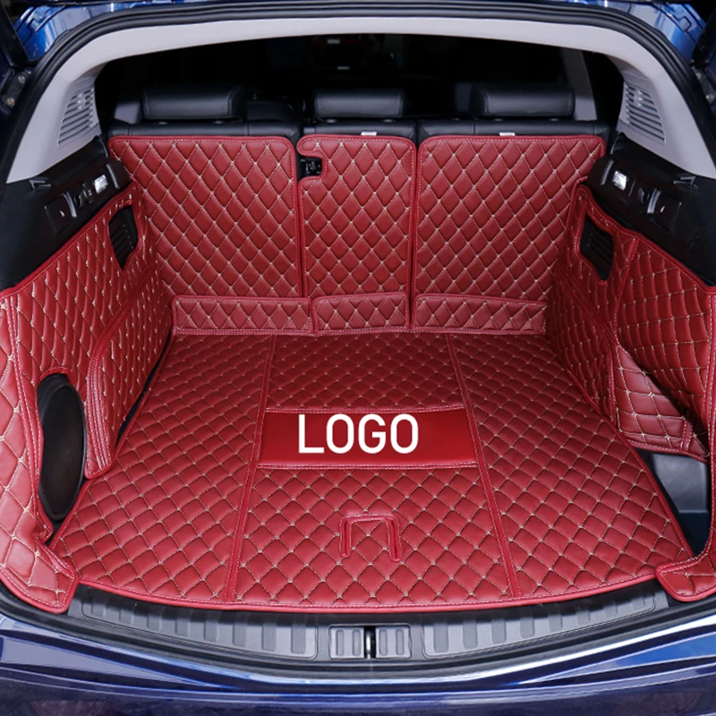 

Custom leather car trunk mats for Alfa Romeo Stelvio 2017 2018 2019 2020 years cargo liner accessories interior boot