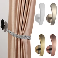 2pcs retro durable mounted metal hooks modern practical curtain holdback wall hanger curtain holder home decor accessories