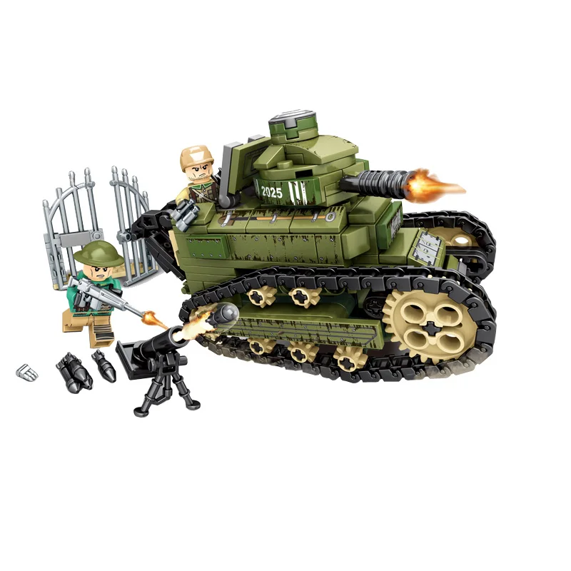 101269 368pcs KAZI, большой Танк Panzer IV, 1193 шт., строительные блоки, военная армия, конструктор, наборы, Обучающие сборочные игрушки для детей, подарки - Цвет: 101269 368pcs