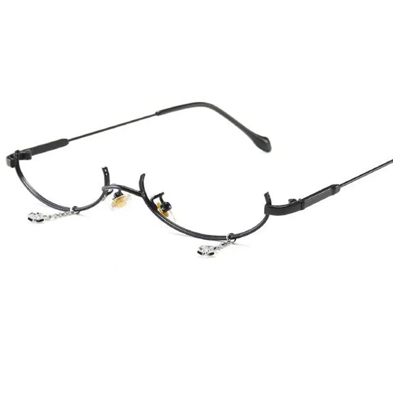 Женские овальные декоративные очки для макияжа подвеска в виде капли воды оправа