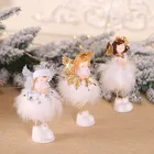 Рождественский Ангел-девочка подвесные Куклы Орнамент с рождественской елкой домашний декор Рождественское украшение для вечерние декор для детей новый год