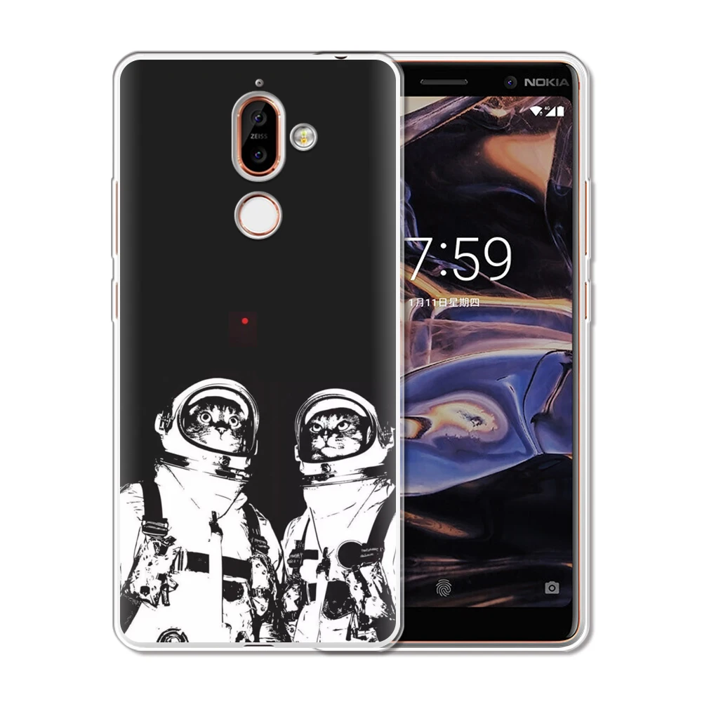 Чехол YIKS для Nokia 2 3 4 5 6 7 2018 X3 X5 X6 X7 Мягкая силиконовая задняя крышка 1 Plus чехол |