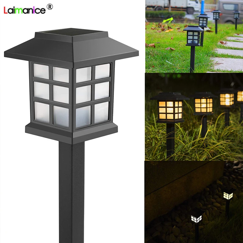 Водонепроницаемый светодиодный ландшафтный светильник на солнечной батарее 1/4/8