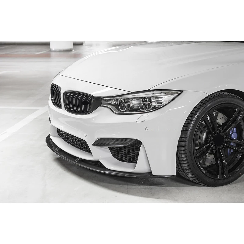 2 шт. диффузор для переднего бампера автомобиля из натурального углеродного