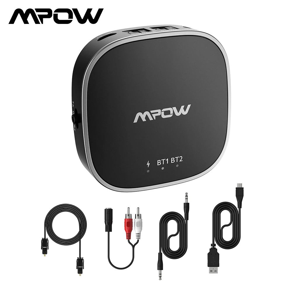 Mpow беспроводной адаптер APTX/APTX HD/APTX LL Bluetooth 5 0 приемник передатчик с цифровым