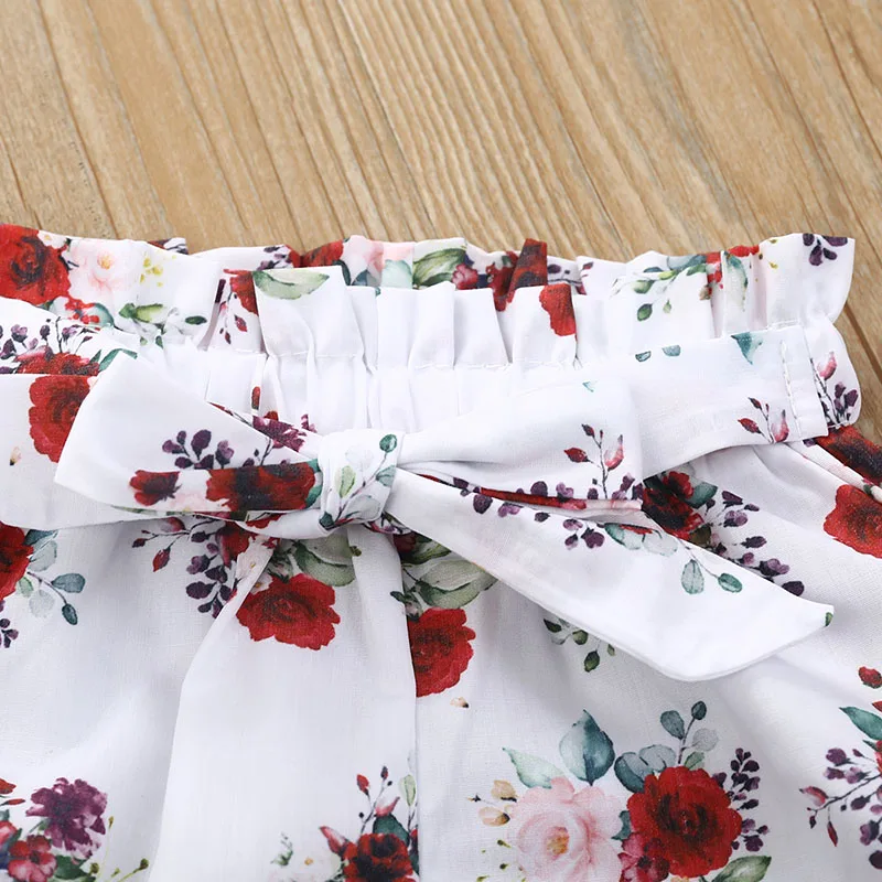 

2020 Toddler Infant Newborn Baby Girl Clothes Set Romper Tops Floral+Pants+Headband 3Pcs Outfits Kids Clothes