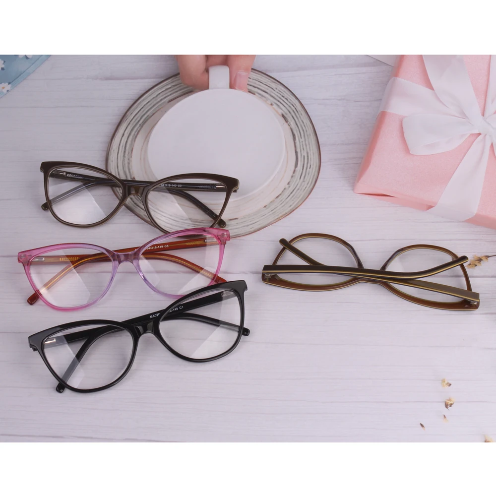 Оптовая продажа Женская оптическая оправа для компьютера голубого цвета