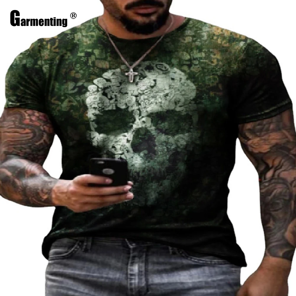 

Plus SIze 3xl Mens T-shirt Fashion 3D Print Tops Sexy Men Clothing 2021 New Summer Casual Pullovers Masculinas Skinny Tees Shirt