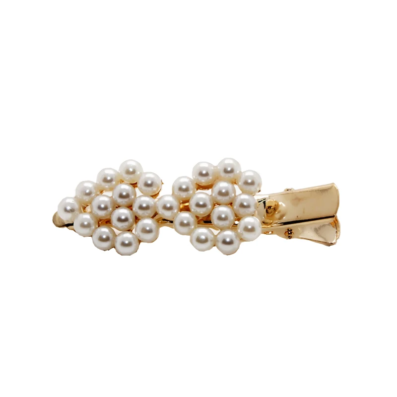 Заколка для волос с жемчугом в Корейском стиле украшение ручной работы 2019 |
