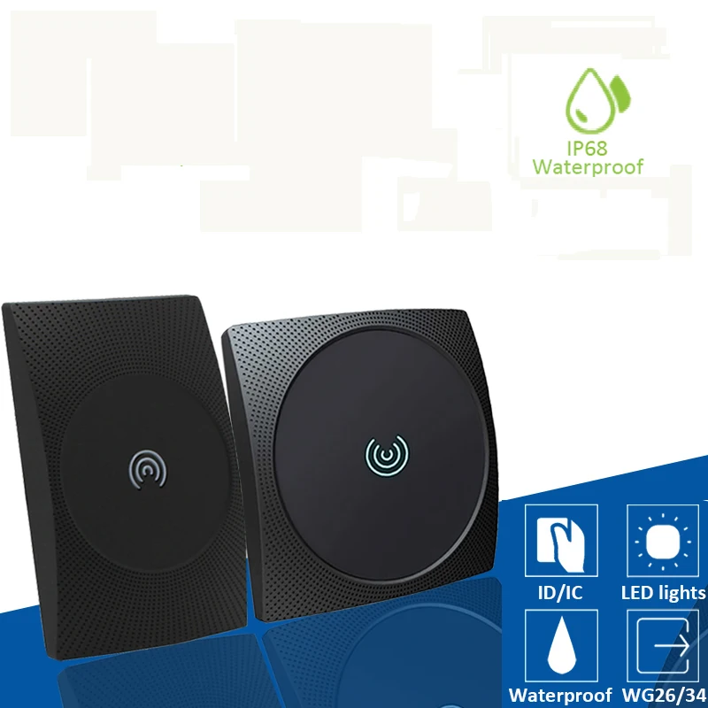 

ZK Long Range RFID Card Reader 13.56MHZ/125KHZ Proximity Card Access Control Reader Wiegand 26/34 IP65 Waterproof NFC Reader