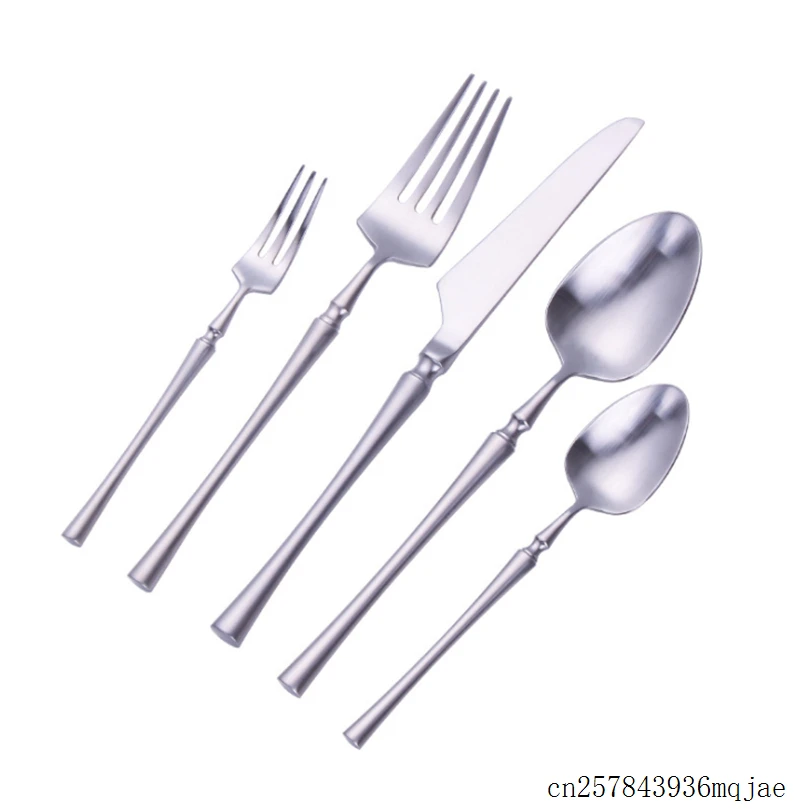Серебряные столовые приборы набор столовых приборов ложки вилки и ножи западные