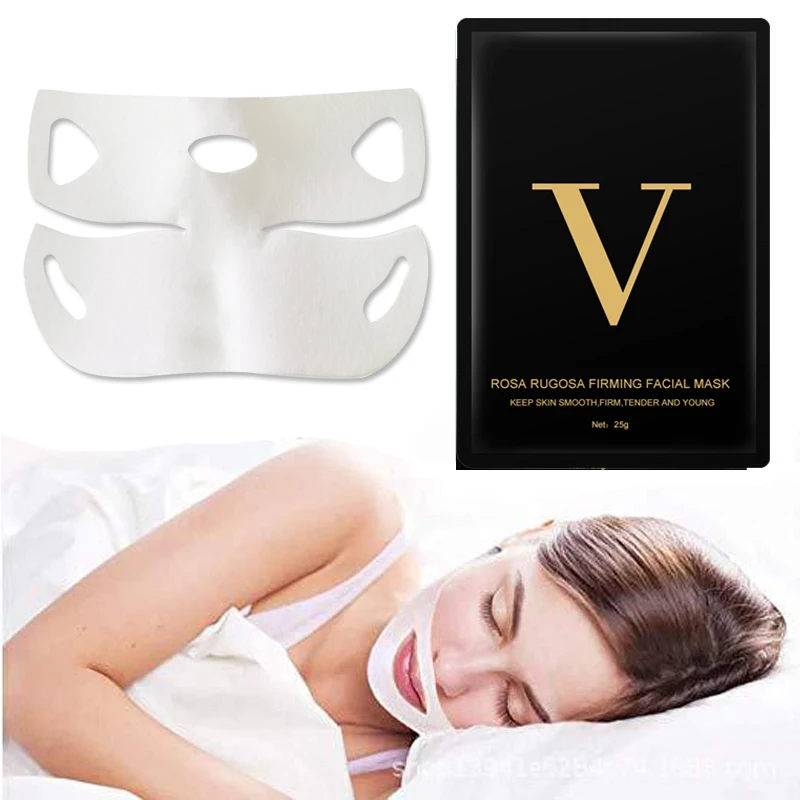 

4D Mask Face Lifting Chin Up V Line Reduce Double Ear Hanging Hydrogel Moisturizing Mask Beauty Facial Slimming Skin Care Tools