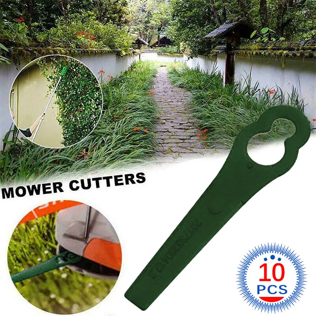 10 шт. Пластиковые лезвия резак Замена для беспроводной травы сад урожая стример