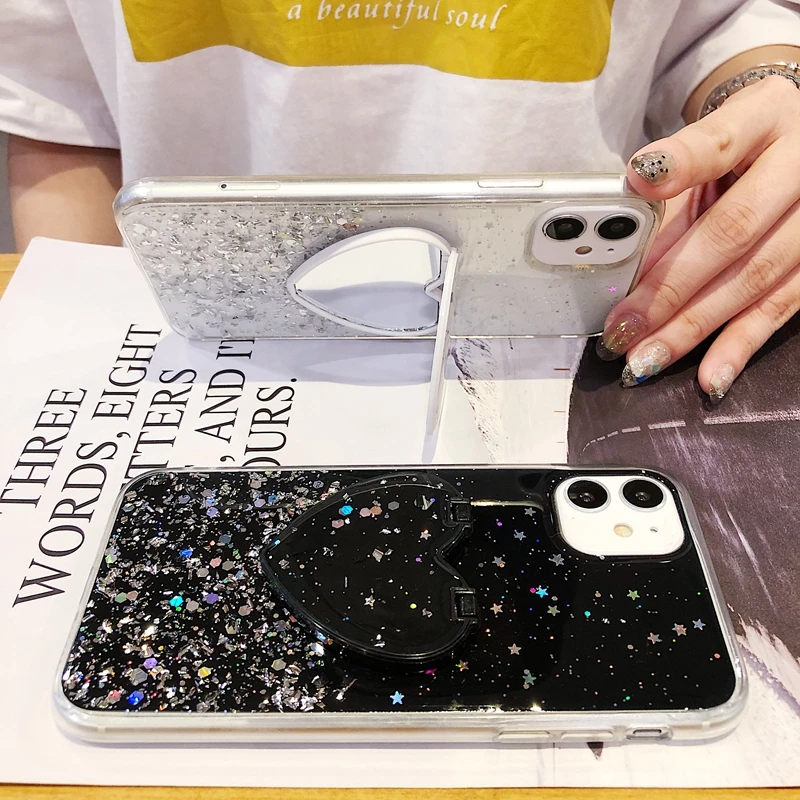 Любящее сердце зеркальный чехол для телефона iPhone 11 Pro X XR XS макс 7 8 6 6S Plus SE 2020