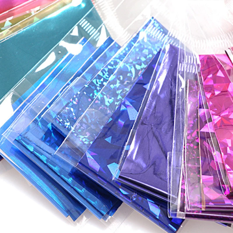 Звездное небо дизайн Набор наклеек для ногтей 10 листов переводная наклейка