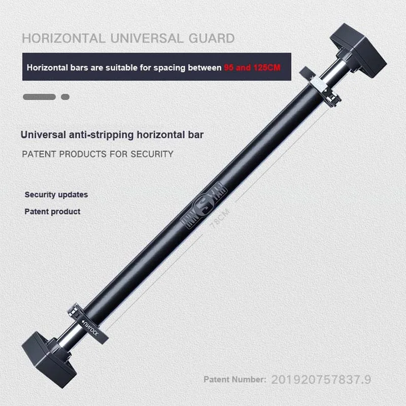 Door Horizontal Bars Steel 400kg Home Gym Workout Chin push Up Pull Up Training Bar Sport Fitness Sit-ups Equipments Heavy Duty