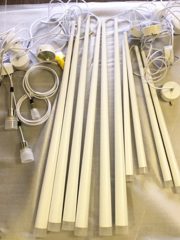 

Nordic Led Chandelier Long Downlight Kitchen Restaurant Bar Cone Chandelier Decorative Chandelier Bedside Chandelier