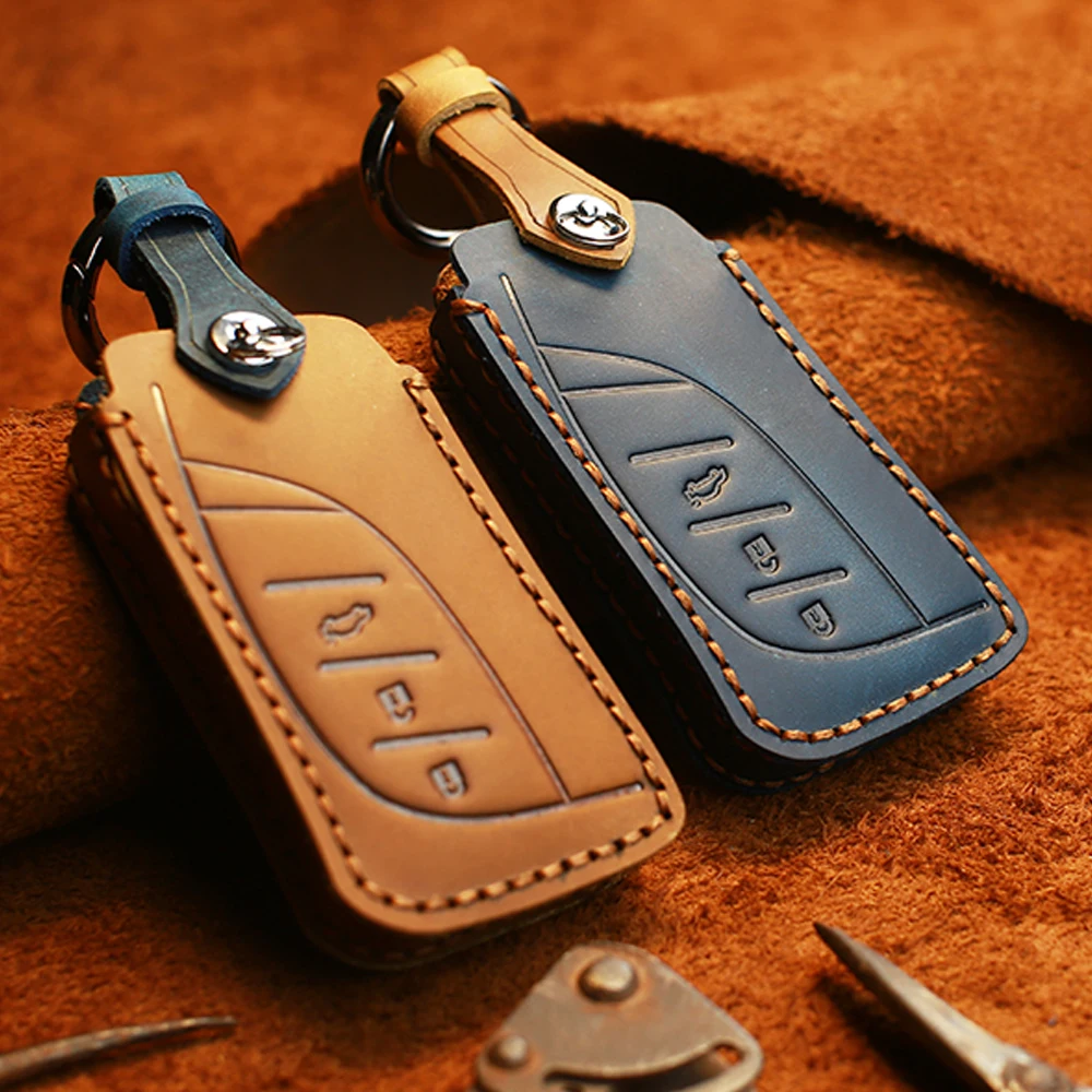

Leather Car Remote Key Case Cover Holder For Lexus IS ES GS GX LS500H NX RX LX LC RC 200 250 570 2018 2019 Accessories