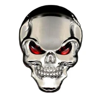 metal devil skull car stickers halloween auto exterior parts sticker products accessories for vw opel kia hentai golf jdm