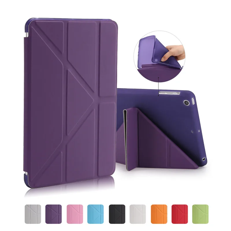Чехол для Apple iPad Mini 1 2 3 4 5 2019 умный чехол из искусственной кожи mini силиконовый