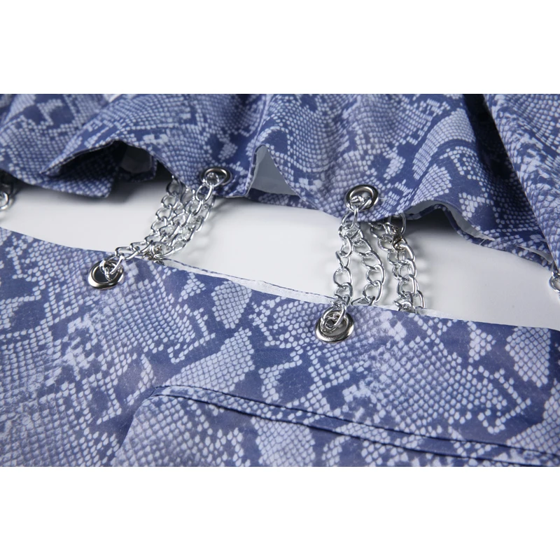 Женский блейзер со змеиным принтом свободный пиджак в уличном стиле с вырезами