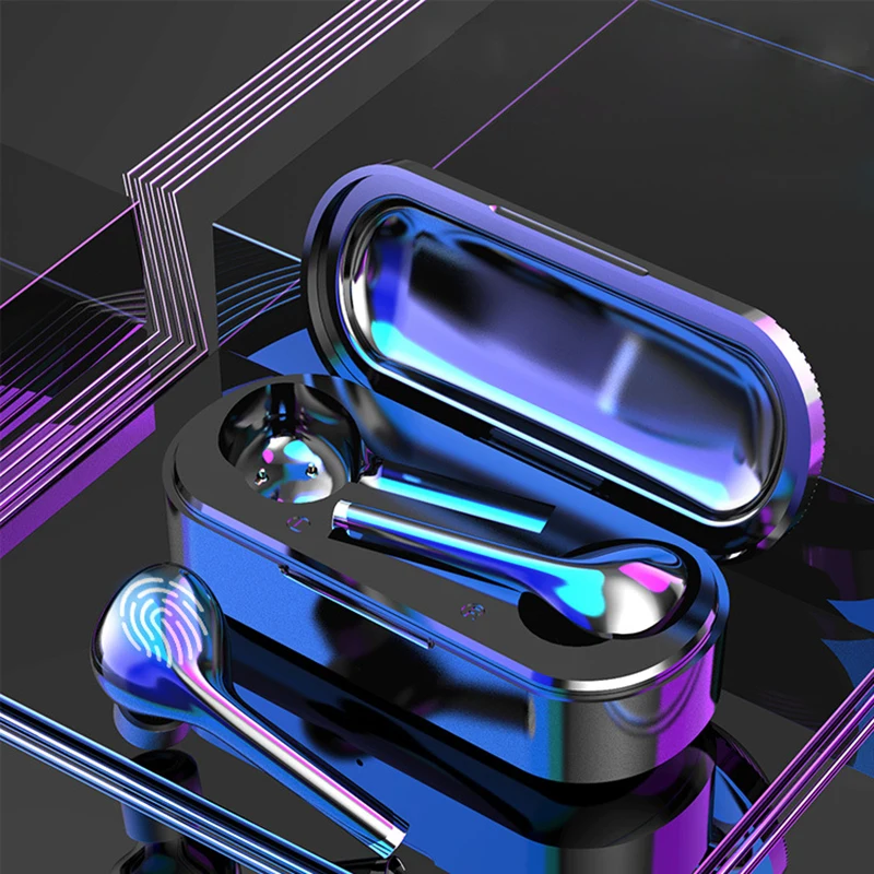 Bluetooth наушники вкладыши TWS с Беспроводной сенсорный Управление 3D стерео