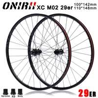 bicycle mtb wheelset rim 29er mountain bike xc aluminum wheel disc brake sprocke xd body 28h 100x142mm 110x148mm 1512mm boost
