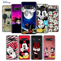 disney cartoon animation minnie mickey mouse for samsung galaxy s21 s20 fe ultra s10 lite s9 s8 plus s7 5g soft black phone case