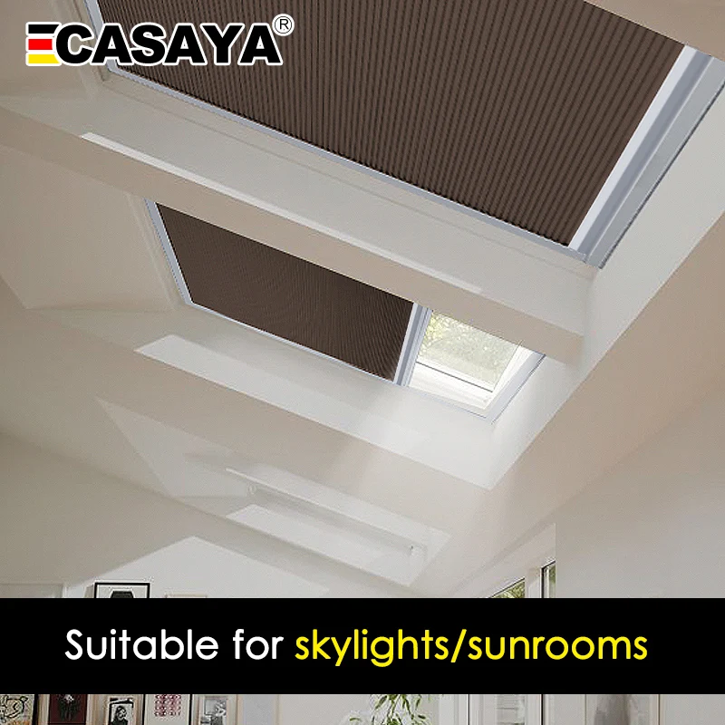 Подгонянный размер крыша Skylight сотовые жалюзи дневной свет/Затемненные окна сотовые жалюзи для крыши 16 цветов
