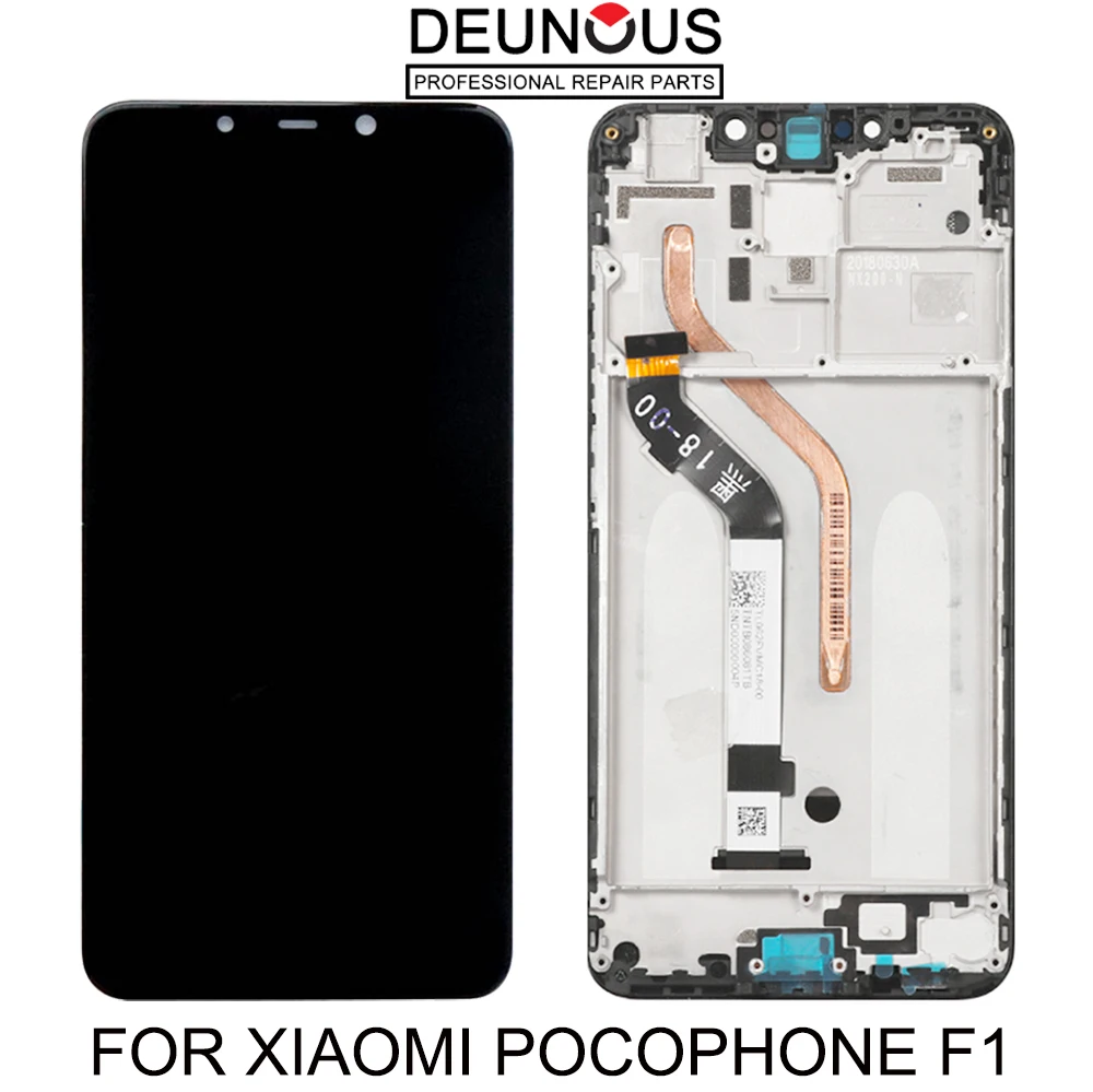 

6.18" AAA Original LCD+Frame For Xiaomi Pocophone F1 LCD Display Screen For POCO F1 LCD Screen Display 2246*1080 Resolution