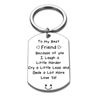thank you keychain christmas gift for best friend bff sister my best friend birthday wedding graduation gift for girls woman