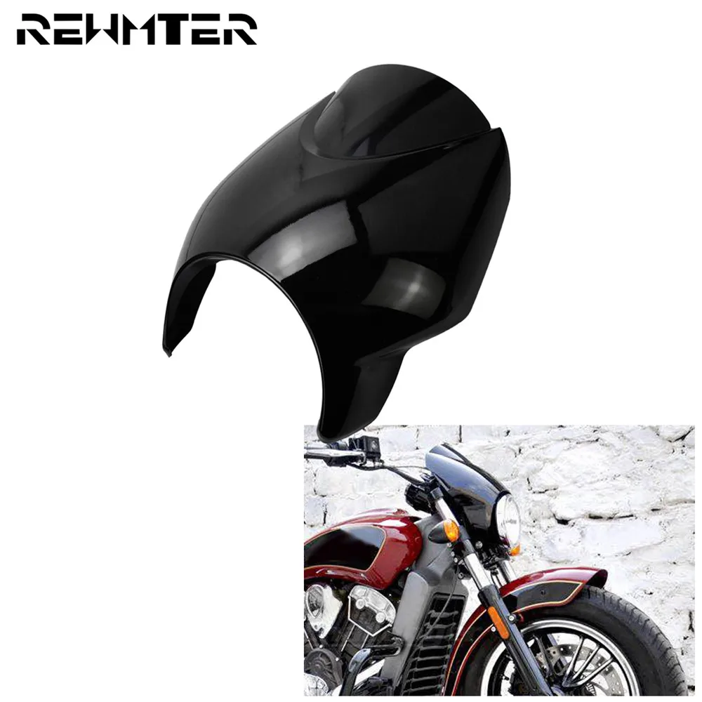 

Мотоциклетная черная фара обтекатель для лобового стекла налобный фонарь для индийского разведчика 60-14-19 разведчик 2015-2019