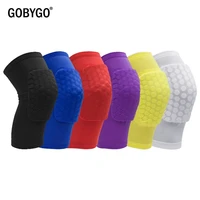 gobygo 1pc honeycomb knee pads basketball sport kneepad volleyball knee protector brace support football compression leg sleeves