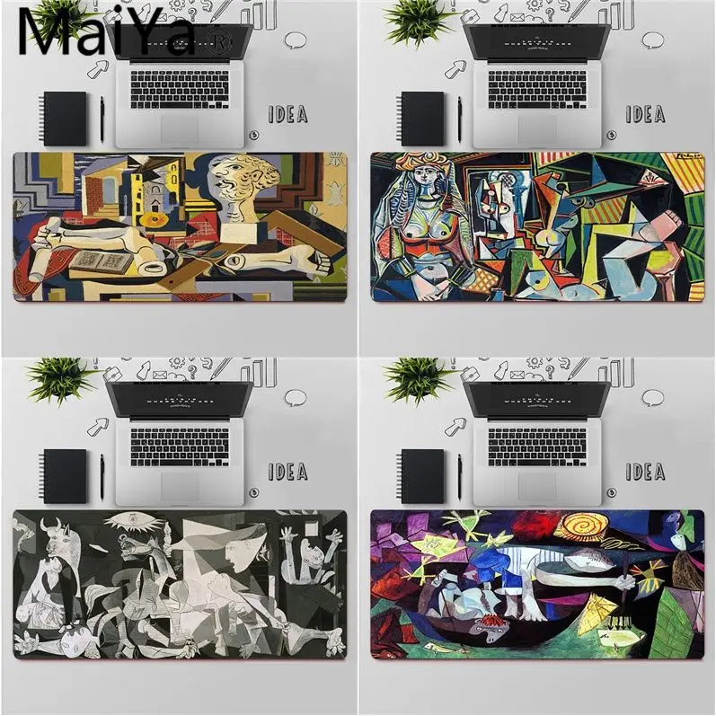 

Коврик для мыши Maiya Pablo Picasso, игровой коврик для мыши из натурального каучука, Настольный коврик, большой коврик для мыши, коврик для клавиату...