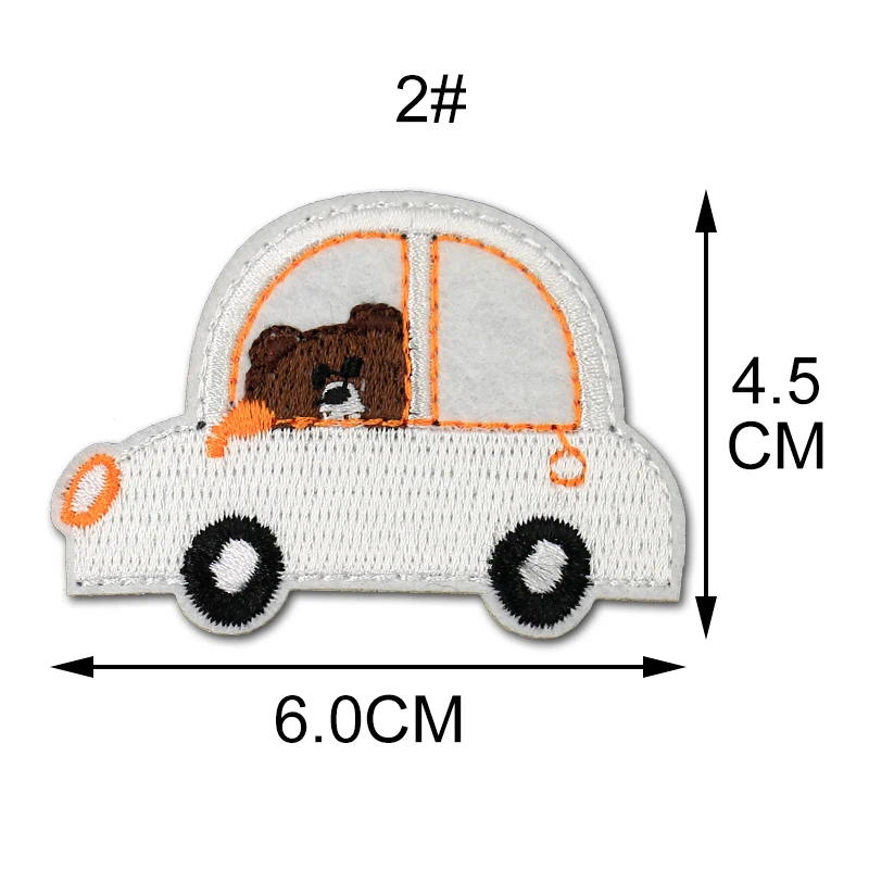 Нашивка с изображением медведя машины железа на одежде сделай сам детские полосы